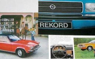1977 Opel Rekord Coupé jne  esite - KUIN UUSI - 20 sivua