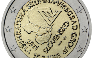 2€ Juhlaraha Slovakia 2011 Visegrad Group