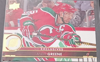 2017-18 Upper Deck Exclusives #119 Andy Greene /100