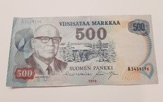 500 Markkaa 1975 Kekkonen