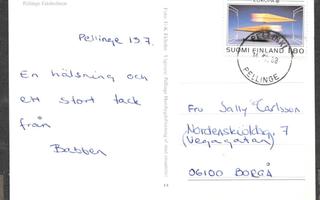 Postilähetys - Eurooppa 1988 (LAPE 1048) Pellinki 14.7.1988