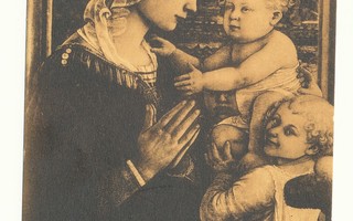 F LIPPI  - Madonna ja lapsia -vanha kortti