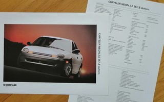 1996 Chrysler Neon 2.0 SE/LE esite - KUIN UUSI - suom