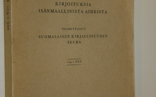 Suomi 105:s osa : kirjoituksia isänmaallisista aineista