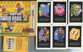* New Super Mario Bros. 2 3DS PAL -EUR MIB + Kortit
