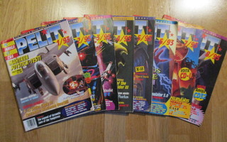 PELIT lehti 1993 1,2,3,4,5,6,7,8/93 PC AMIGA C64 VUOSIKERTA