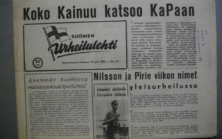 Suomen Urheilulehti Nro 33/1953 (17.11)