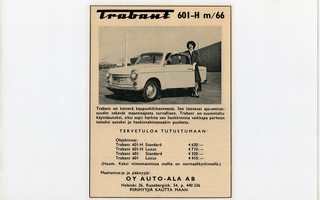 Trabant 601-H m/66 - lehtimainos A5 laminoitu
