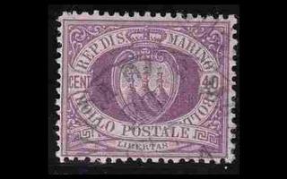 San Marino 5 o Vaakuna 40 C (1877)