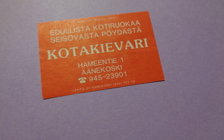 TT-etiketti Kotakievari, Äänekoski