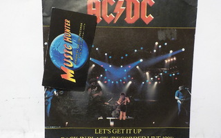 AC/DC - LET´S GET IT UP / BACK IN BLACK EX+/EX- 7"