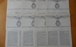 SAKSAN LÄHETYSTÖN SANOMALEHTIOSASTON JULKAISUJA 1941 (19kpl)