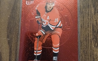 2021-22 Fleer Ultra Ruby Red Medallions Sebastian Aho /50