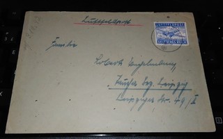 Natsi Saksa III Reich Luftpost Kirje PK160/7