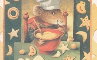 Marjolein Bastin: Vera-hiiri leipoo (taittokortti)