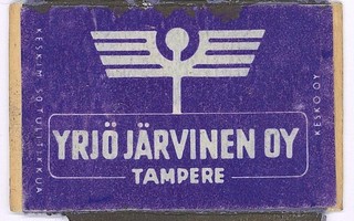 Tulitikkuetiketti Tampere Yrjö Järvinen Oy