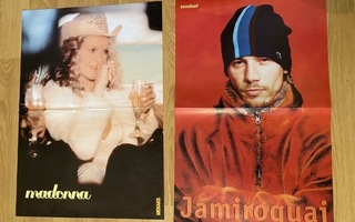 Jamiroquai ja Madonna julisteet