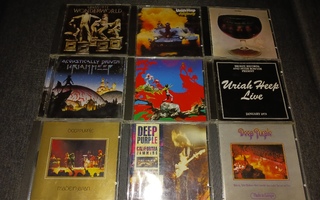Uriah Heep, Purple, Whitesnake, Dio, Priest 18kpl