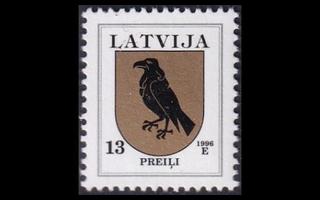 Latvia 422A_I ** Käyttösarja Vaakuna 13 S -96 (1996)