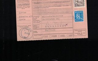 Postiennakko-osoitekortti: Luvia 1953