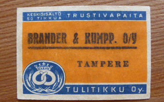 BRANDER & KUMPP. O/Y  /  TAMPERE