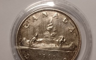 Kanada 1 Dollari 1960 hopearaha