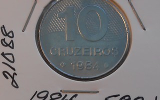 BRASILIA  10 Cruzeiros v.1984   KM#592.1   Circ.