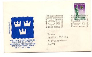 Helsinki: Posti- ja lennätinmuseo (erikoisleima  28.11.1969)