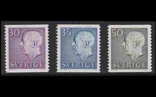 Ruotsi 489-91 ** Gustaf VI (1962)