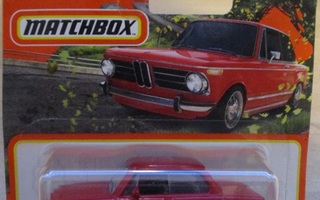 BMW 2002 Sedan 2 door Red 1969 Matchbox 1:64