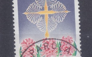 1985 1.2 mk joulumerkki loistoleimalla