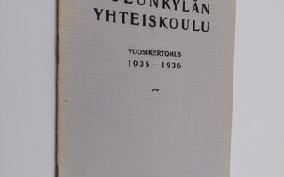Oulunkylän yhteiskoulu vuosikertomus 1935-1936