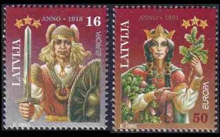 Latvia 414-5 ** Europa (1995)