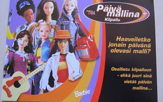 Barbie (generation girl) päivä mallina-kilpailu/esite v.2000