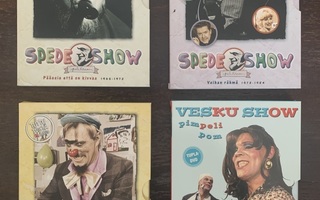 Spede Show 3 kpl & Vesku Show 1 kpl - DVD kokoelmat