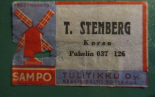 TT ETIKETTI - KORSO T.STENBERG  ET S-2