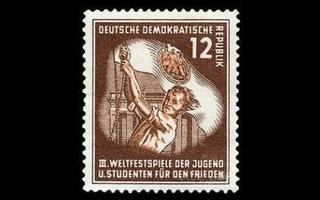 DDR 289 ** Nuoriso- ja opiskelijafestivaalit 12 Pf (1951)