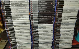 106 kappaletta PS2-pelejä