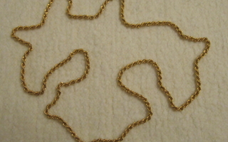 Kultainen Cordell ketju, pit. 70 cm, paksuus 3 mm