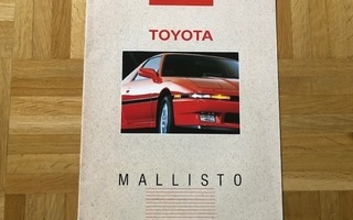 Esite Toyota mallisto 1987. Corolla, Camry, Carina, Hiace ym