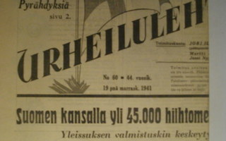 Suomen Urheilulehti Nro 60/1941 (15.3)