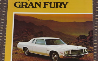 1976 Plymouth Gran Fury esite - KUIN UUSI