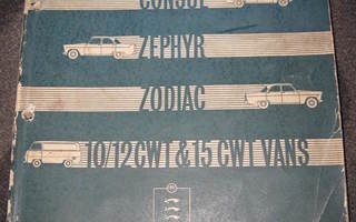 Ford Consul, Zephyr, Zodiac MK2 varaosakirja