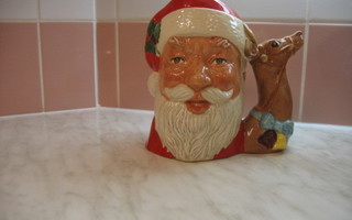Harvinainen iso Santa Claus -muki, Royal Doulton D6675