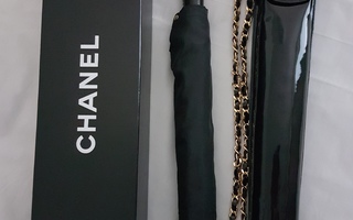 Upea Chanel vintage(1997) taitettava sateenvarjo kotelolla.