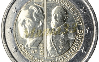 2€ Juhlaraha Luxemburg  2017 Wilhelm III