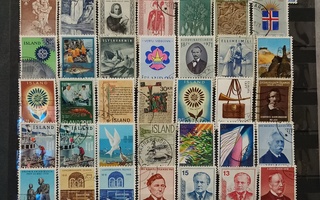 Islanti postimerkit 185kpl (leimatut)