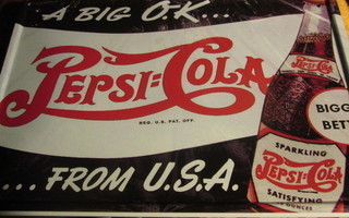 Peltikyltti Pepsi-Cola from U.S.A.