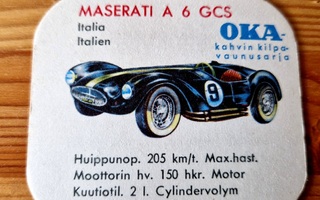 Oka kilpavaunu sarja kahvikuva Maserati A 6 GCS