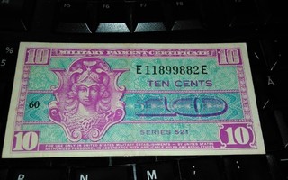 USA MPC 10 Cents series 521 XF